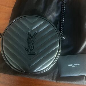 Saint Laurent Chevron Quilted Black/Nero Crossbody Bag